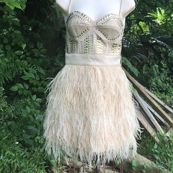 BeBe dress with feathers and studs - Picture 4 of 10